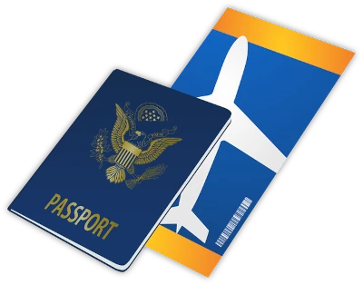 passport, ticket, travel