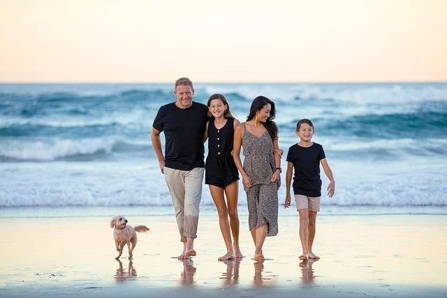 family, nature, beach