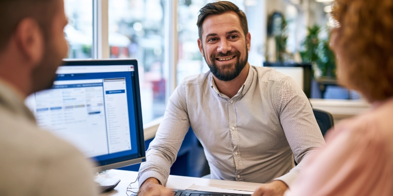 Travel agent providing courtesy flight itinerary for visa application